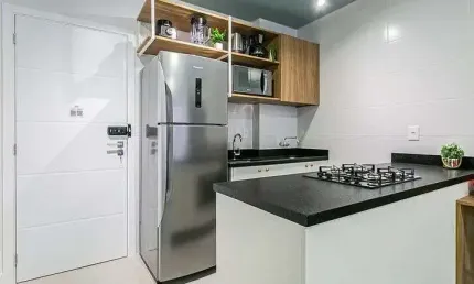 Pantanal - studio mobiliado à venda com 30 m² - florianópolis - sc