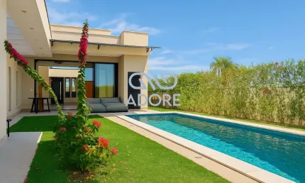 Casa para Alugar no Condomínio Villas do Golfe – Itu/SP 3 Quartos | Piscina e Espaço Gourmet | 4 Vagas | R$12.000,00