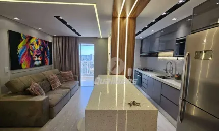 Apartamento com 2 dormitórios sendo 1 suítepara alugar, 72 m² por R$ 3.767/mês - Vila Bocaina - Mauá/SP