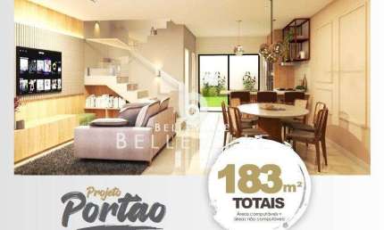 Sobrado Novo a venda no Portão! 03 Quartos, 01 Suíte, 04 Vagas, R$1.450.000,00 -