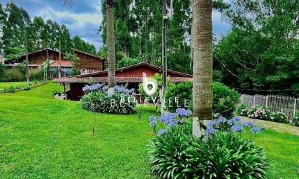 Chácara com 03 quartos, 07 banheiros, 20 garagens - 5.550m² | R$1.950.000,00 - C