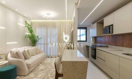 Apartamento moderno com 2 quartos, 1 vaga de garagem, 67m² - Bacacheri | Curitib