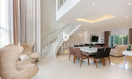 Casa em condomínio fechado com 3 quartos à venda na rua aristides pereira da cruz, 21, portão, curitiba, 308 m2 por r$ 3.100.000