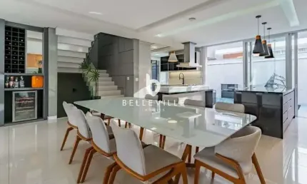 Casa em condomínio fechado com 4 quartos à venda na rua maria luiza bazzani natal, 381, uberaba, curitiba, 412 m2 por r$ 2.990.000