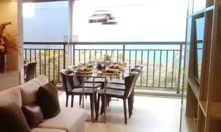Apto de 80m² com 2 suites, varanda com estrutura para churrasqueira e 1 vaga no tatuapé px ao metrô