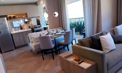 Apto de 47m² com 2 dormts  + varanda + vaga de moto na zona oeste
