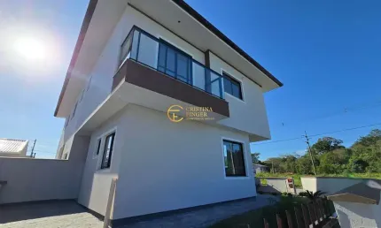 Casa sobrado geminado 78,71 m² -  com 2 suítes  - bela vista - palhoça