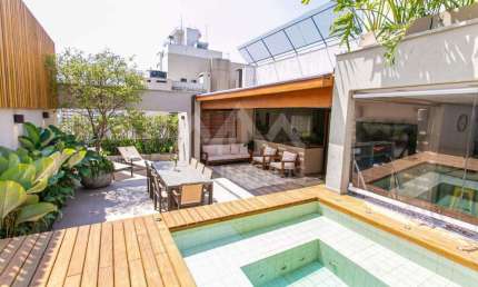 COBERTURA DUPLEX À VENDA - MOEMA 400m² - 4 SUÍTES - 4 VAGAS