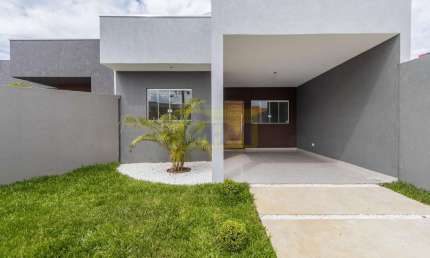 Casa nova em Pinhais que permite financiamento bancário.
