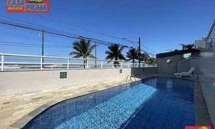APARTAMENTO FRENTE AO MAR 2 QUARTOS SUITE 3 SACADAS COM PISCINA