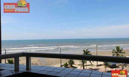 APARTAMENTO 2 QUARTOS SACADA GOURMET EM PREDIO FRENTE AO MAR. MONGAGUA/SP