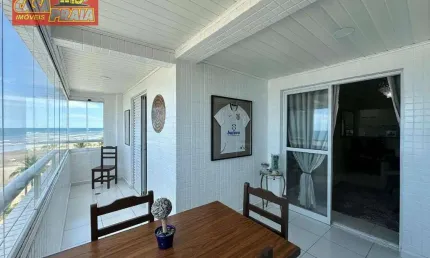 VISTA PANORAMICA APARTAMENTO 2 QUARTOS FRENTE AO MAR C/ SACADA GOURMET