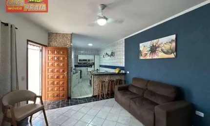 Casa lado praia com 2 quartos à venda, 66 m² por R$ 330.000 - Balneário Jussara - Mongaguá/SP