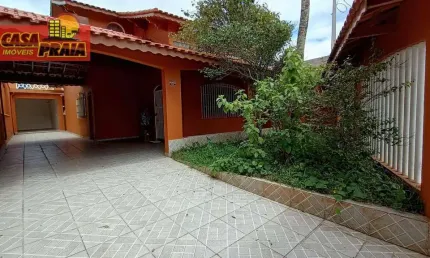 Casa a 40 metros da praia em mongaguá 2 quartos 219 m² por r$ 480.000 - balneário santa eugênia