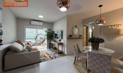 Apartamento no Centro de Mongaguá prédio frente ao mar com piscina 2 quartos 76 m² por R$ 480.000
