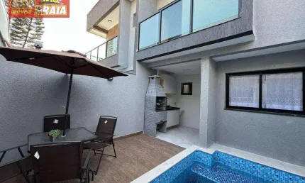 PRAIA DO SONHO 50 METROS PRAIA SOBRADO 2 SUITES PISCINA PRIVATIVA 89 m² por R$ 479.000  ITANHAEM