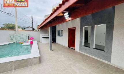 Casa com 3 dormitórios à venda, 90 m² por R$ 720.000 - Vila Atlântica- Mongaguá/SP