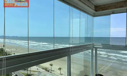 MONGAGUA PRÉDIO FRENTE AO MAR APARTAMENTO 2 QUARTOS, 81 m² por R$ 538.000 - Vila São Paulo