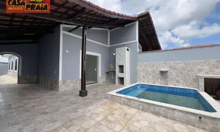 MONGAGUA LADO PRAIA CASA COM PISCINA 3 QUARTOS, 106 m² por R$ 499.900 - AGENOR DE CAMPOS