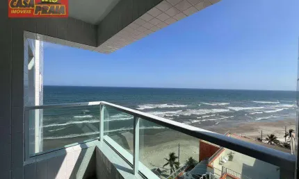 MONGAGUA APARTAMENTO SACADA GOURMET LAZER COMPLETO PREDIO FRENTE AO MAR 74 m² por R$ 380.000 - VILA ATLANTICA