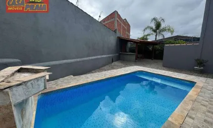 Lado praia sobrado condomínio fechado com piscina 2 quartos, 65 m² por R$ 275.000 - Mongaguá/SP