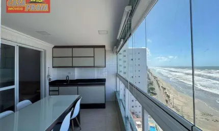 FRENTE AO MAR MONGAGUA MOBILIADO APARTAMENTO 2 QUARTOS, 75 m² por R$ 550.000 - Vila Atlântica