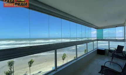 Frente ao mar terraço gourmet apartamento 2 quartos 75 m² por r$ 550.000 - vila atlântica - mongaguá/sp
