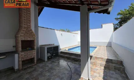 355.000,00 CASA NOVA COM PISCINA 2 QUARTOS, 89 m² por R$ 355.000 - Balneário Flórida Mirim - Mongaguá/SP