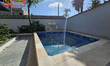LOTE INTEIRO 200 METROS DA PRAIA CASA 3 QUARTOS PISCINA 132 m² por R$ 449.900 - Balneário Flórida Mirim - Mongaguá/SP