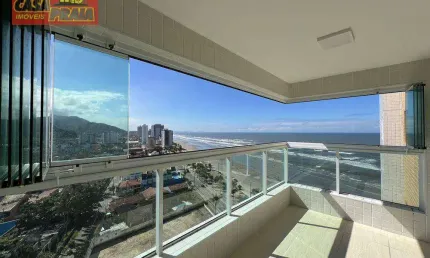 Vista para o mar e terraço gourmet!  Apartamento 2 quartos, lazer completo 75 m² por R$ 418.000 - Vila Atlântica - Mongaguá/SP