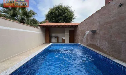500 metros da praia casa 3 quartos, 107 m² por r$ 469.000 - jardim praia grande - mongaguá/sp