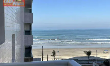 Centro prédio frente ao mar apartamento novo 2 quartos, 72 m² por R$ 379.000 - Mongaguá/SP
