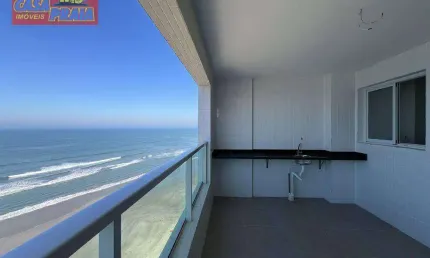 Frente ao mar apartamento 3 quartos, 91 m² por R$ 579.000 - Vila Atlântica - Mongaguá/SP