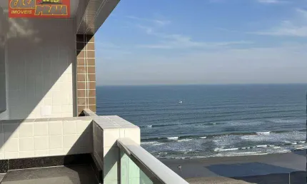 Centro prédio frente ao mar terraço gourmet apartamento – 72m², R$ 360.000, Mongaguá