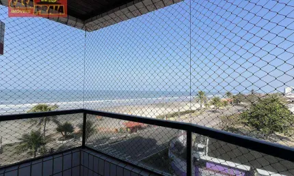 Prédio frente ao Mar! Apartamento com 2 quartos, 61 m² por R$ 299.000 - Agenor de Campos - Mongaguá/SP