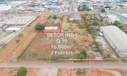 Setor Industrial de Ceilandia - Terreno 16.800m2 com 3 frentes