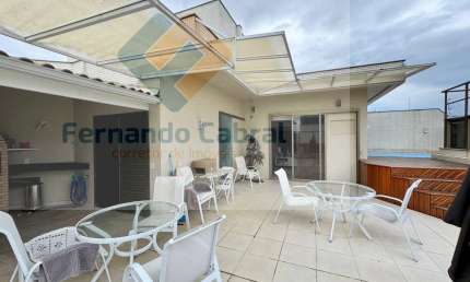 Cobertura de luxo em Icaraí, Niterói-RJ: 4 quartos, 3 suítes, 2 salas, 5 banheiros, 3 vagas e 280m² de área.