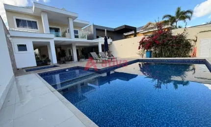 Casa triplex com 6 suítes para alugar no condomínio san diego - barra da tijuca - rio de janeiro