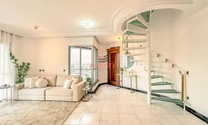 Cobertura Duplex com 309m², 4 dormitórios, 3 vagas à venda na rua General Lecor no Ipiranga.