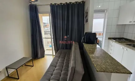 Apartamento com 1 Suíte e Lavabo, Mobiliado, na Praça da Arvore