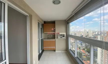 Apartamento de 2 dormitórios, sendo 1 suite, salas, varanda gourmet, 2 vagas, andar alto.