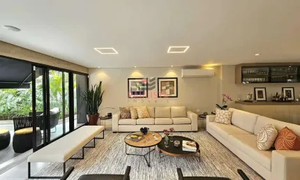 Casa de alto padrão mobiliada com 408m² à venda na rua tomé portes, brooklin, são paulo.
