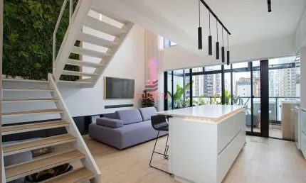 Apartamento mobiliado à venda, 67,50m², 1 suíte, 2 vagas, ao lado do metrô no campo belo
