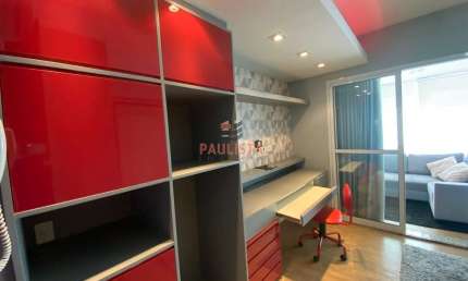 APARTAMENTO STUDIO, FINAMENTE MOBILIADO E DECORADO COM 1 VAGA, LAZER COMPLETO, LOCAL NOBRE.