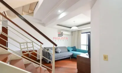 Cobertura duplex de alto padrão à venda na vila mariana, piscina, churrasqueira, 4 vagas.