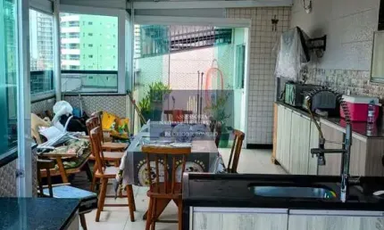 Apartamento duplex à venda no caiçara - praia grande - sp: