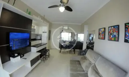 KTP_ Residencial Villa de Ferrara Canasvieiras, apartamento 2 quartos sendo 1 suíte com varanda a 50 metros do centrinho. codigo: 41864