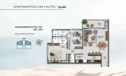 Apartamento com 2 quartos à venda na Rua Berta Lutz, 274, Cachoeira do Bom Jesus, Florianópolis