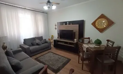 Apto. à venda no Gonzaga com 70 m2., 2 dormitórios, 1 vaga de garagem (demarcada).