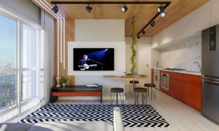 Apartamento com 1 quarto à venda na Avenida Das Carinas - Até 469/470, 64, Moema, São Paulo